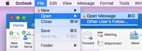 address book outlook for mac